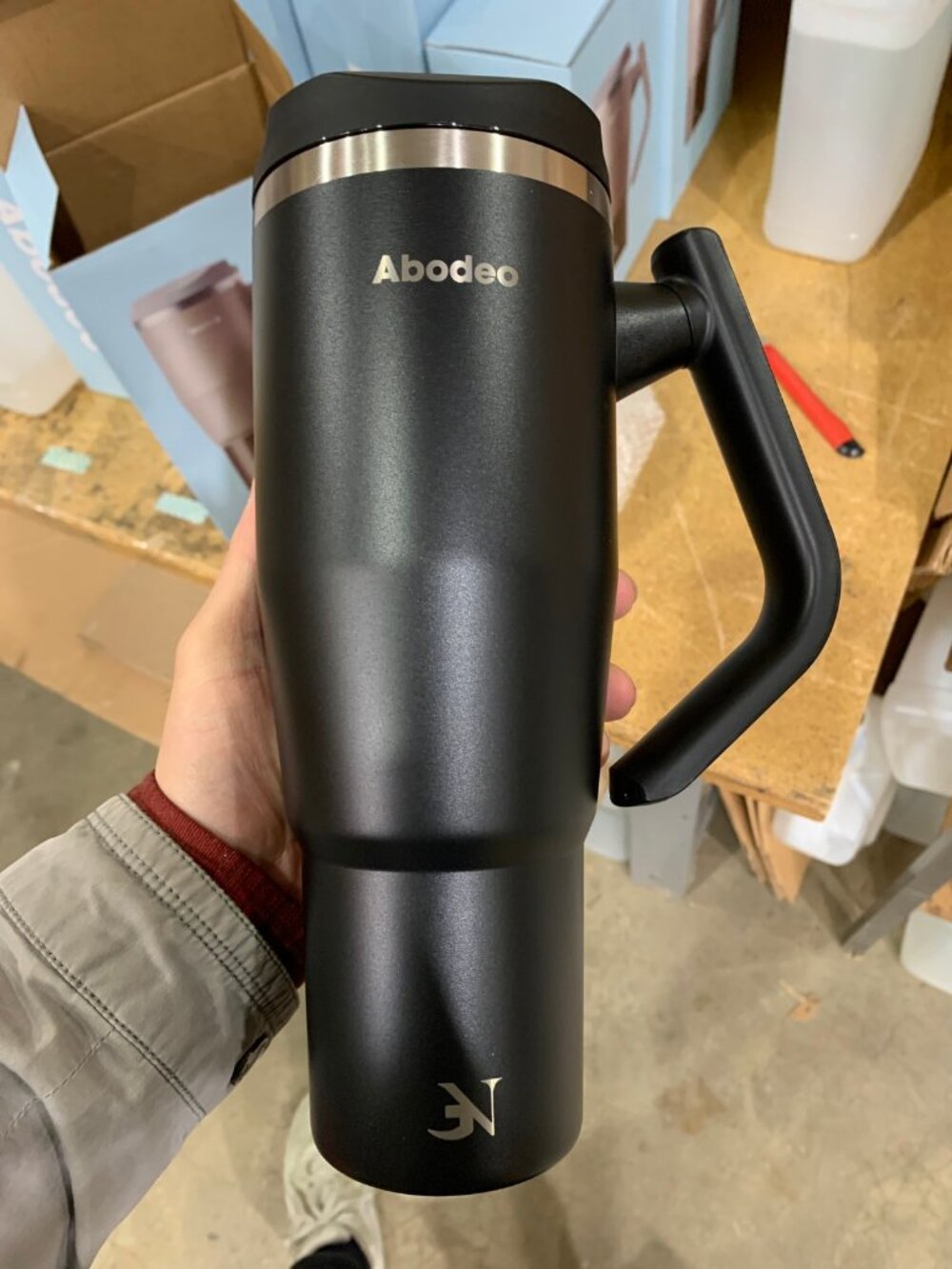 40 oz Leak Proof Insulated Coffee Tumbler (Black - B0F746VS51)